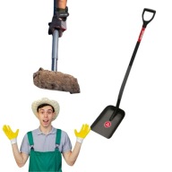 ŁOPATA SZUFLA SZPADEL DO PIACHU ZIEMI GLEBY OGRODU OGRODOWA METALOWA DUŻA