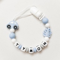 Zawieszka silikonowa imienna do smoczka dla niemowlaka