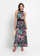 Okazja !_NOWA 299zł EFEKTOWNA sukienka maxi BODYFLIRT_WYGODNA z lycrą_52/54