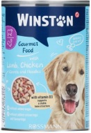 WINSTON Gourmet Food jagnięcina kurczak marchewka makaron 400 g