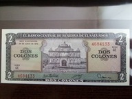 Banknot 2 colony Salwador