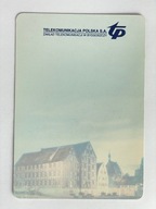 Karnet do kart telefonicznych TP Spichlerz z tyłu duże logo TP bez naklejki