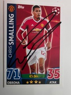 Karta panini autograf Man UTD Chris Smalling Champions League