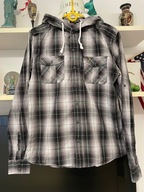 A KOSZULA VOI JEANS KRATA ZŁOTE NICI W TYM LOGO V KAPTUR