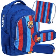 PLECAK SZKOLNY 3KOM X1 PIÓRNIK X1 WOREK X1 1-3 FC BARCELONA PIŁKA ZESTAW