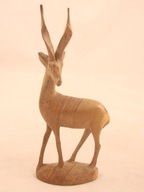FIGURKA Z DREWNA JELONEK JELEŃ 21 CM