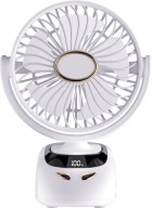 Mini Wentylator Domowy 5 Trybów, LED Wiatrak Biurkowy 6000MAH Biały
