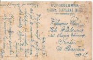 GŁÓWNA POCZTA POLOWA -AUTOKOLUMNA POLOWA SANITARNA 1921 ROK -stemple na poc