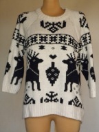 # Ciepły wełna alpaka norweski wzór - H&M - 40 #