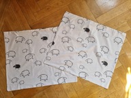 Dwie poszewki na poduszki * 65x75cm* owce