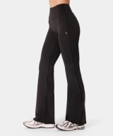 Legginsy damskie z rozszerzaną nogawką Flare Signature Carpatree Czarne S