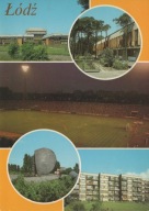 Pocztówka PRL Łódź mozaika 5 obrazów 63-Z-97
