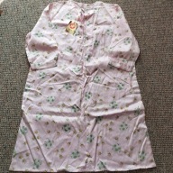 Koszula nocna damska różowa w kwiaty bawełna z wiskozą francuska r. 48