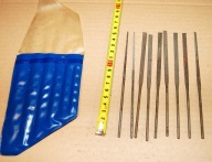 Pilniki igiełkowe płaskie 160 mm zestaw 9 sztuk ZESTAW zobacz