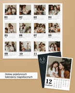 Zestaw Personalizowane Fotokalendarze 2026 magnetyczne 7x9cm | Różne wzory