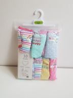 Primark majtki slipy dziewczęce 10szt / 110 cm