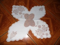 Serwetka do koszyczka z chlebem , truskawki - 37 cm x 37 cm