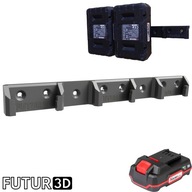 Uchwyt potrójny na akumulatory baterie Parkside X20V Team bez blokady