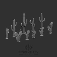 kaktusy druk3d warhammer figurki podstawki