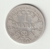 Niemcy-Cesarstwo 1 marka 1874 G