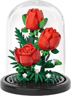 Klocki kwiaty Róże pod kloszem 254 klocki idealne na prezent