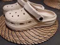 DAMSKIE KLAPKI ogrodowe buty na basen basenowe lekkie chodaki PIANKA 39 40