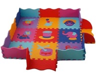 Mata piankowa kojec edukacyjna dla dzieci 114x114 cm