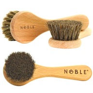 NOBLE cosmetics Szczotka do masażu twarzy na sucho ciemne końskie włosie