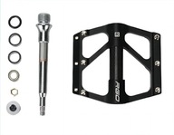 Pedały platformowe aluminiowe włókno węglowe 3 łożyska maszynowe lekkie MTB