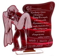 PODZIĘKOWANIA GRAWEROWANE DLA CHRZESTNYCH ŚLUB HIT