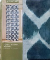 Firanki ESPOSA KILIAN z taśmą na karnisz 135x245 Półprzeźroczysta Granatowa