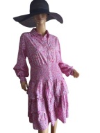 Pernilla Wahlgben SUKIENKA z falbaną kwiatki 42