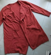 ITALY kardigan rudy 130cm pachy 50 52 54 kieszenie