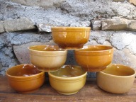 MIODOWA Miseczka/Salaterka_ Porcelit MIROSTOWICE PRL