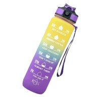 Butelka na Wodę Bidon Sportowy Z Marką Z Podziałką Na Siłownie FITNESS 1L