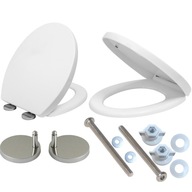 UNIWERSALNA DESKA SEDESOWA WOLNOOPADAJĄCA WC WYPINANA KLOZETOWA POKRYWA