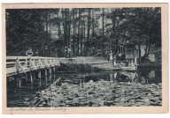 Międzyzdroje wypożyczalnia łodzi na jeziorze Jordan 1919r.