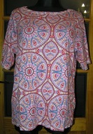 BLUZKA z KR. RĘKAWEM KOLOROWA MARKS&SPENCER 50