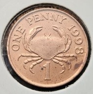 *GUERNSEY [0361]*1 pens 1998 Funt Guernsey (decymalny) Elżbieta II