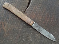 Stary nóż składny duży LE MORT