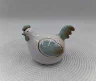 Kura - kurka z ceramiki - śliczne kolory - kolekcjonerska ozdobna - 14cm