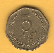 Chile 5 peso, 1993
