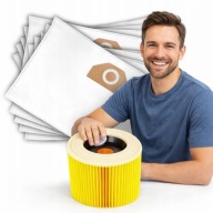ZESTAW 10x Worki do Odkurzacza Karcher WD3 Worek WD 3 WD WD 6 SE 4001 FILTR
