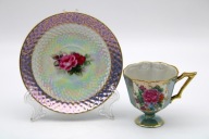 ZESTAW MOKKA PORCELANA RĘCZNIE DEKOROWANA JAPONIA