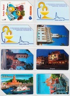 Zestaw 12 Karty używane 8 szt. w stanie dobrym