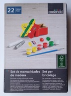 Drewniana pudełko GWIAZDA Do Malowania Zestaw Kreatywny Prezent