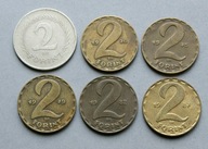 WĘGRY 2 FORINTY 1964-1987 ZESTAW 6 SZT.