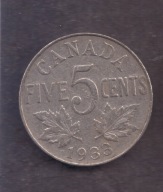 Kanada - 5 Cents 1933 rok
