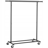 Wieszak stojący metal Songmics czarny loft 160x132 cm