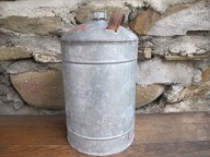 PRL - Stary metalowy pojemnik/karnister na naftę_olej_paliwo_5 L